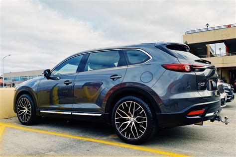 Mazda 2nd Gen Cx 9 With 21” Rims In Black With Machine Face Finish 21x95j Rims Mazda Mazda