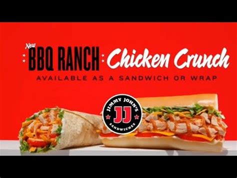 Jimmy John S New BBQ Ranch Chicken Crunch 2023 Commercial YouTube