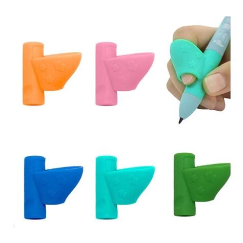 5 Pièces Grips pour Crayon Guide Doigt Ecriture Enfant Ergonomique