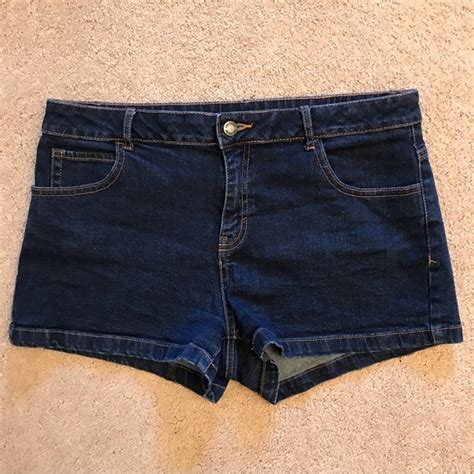 Joe Boxer Shorts Joe Boxer Denim Shorts Womens Size 1 Dark Blue Stretch Poshmark