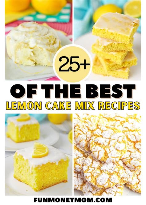 Lemon Cake Mix Recipes Fun Money Mom