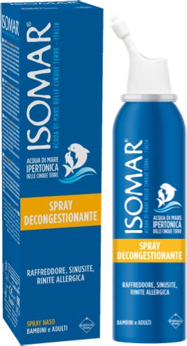 Isomar Spray Naso Decongestionante Per Sinusite Rinite E Naso Chiuso