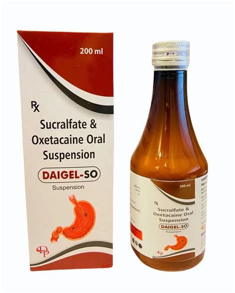 Sucralfate Oxetacaine Oral Suspension Ml At Rs Bottle In