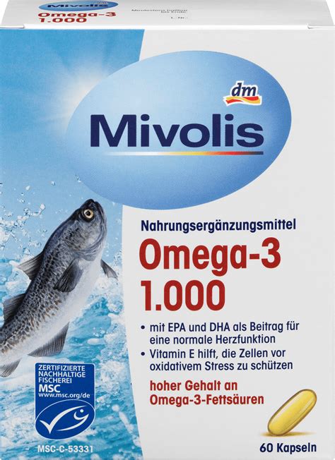 Mivolis Omega 3 1000 Kapseln 60 St 85 1 g dauerhaft günstig online