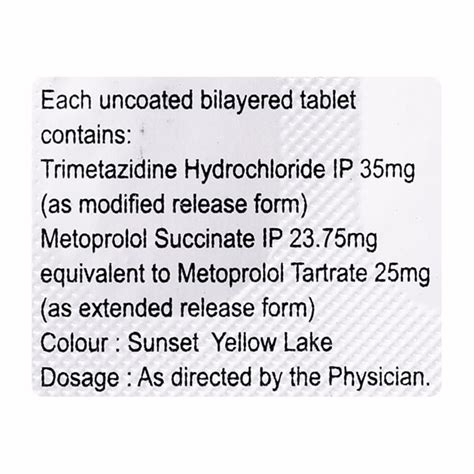 Carvidon-MT Tablet ER 10's | Check Price, Uses, Side Effects, Substitutes