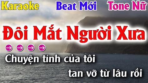 Đôi Mắt Người Xưa Karaoke Tone Nữ G m Lâm Organ YouTube Music