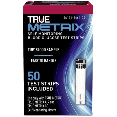 True Metrix® Blood Glucose Test Strips Nfrs 50 Count Box