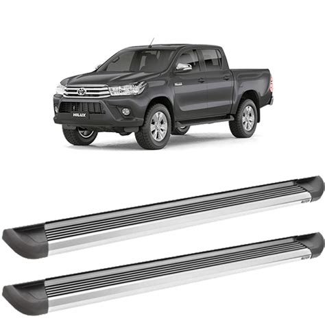 Estribo Bepo Hilux Ranger S10 Alumínio G2 Polido Com Fixação Submarino