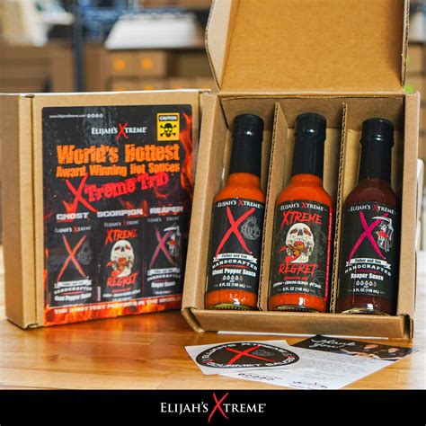 World S Hottest Hot Sauce Gift Set Elijah S Xtreme Award Winning Hot