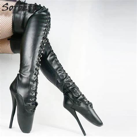 Sorbern Custom Bdsm Ballet High Heels 18cm 7 Over The Knee Boots Women