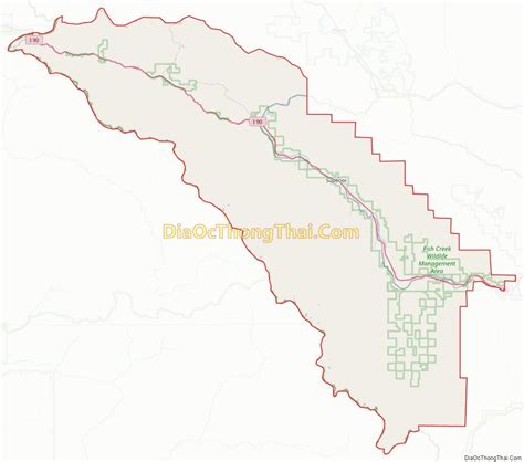 Map of Mineral County, Montana - Thong Thai Real