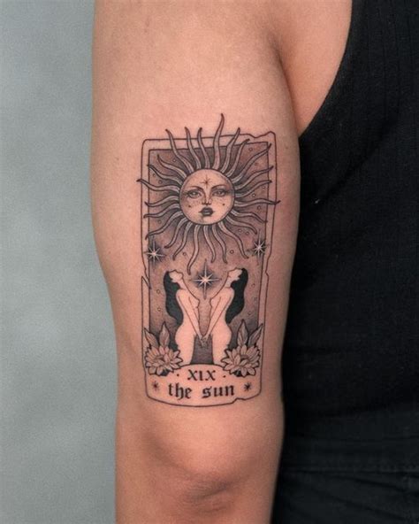 Tattoo2us On Instagram Arte Linda Por Suelynink The Sun A Carta