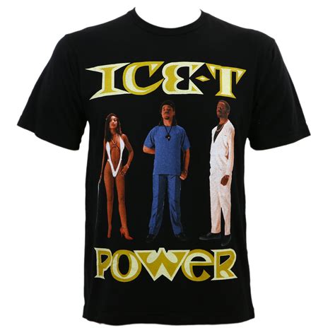 Ice-T Power Album Cover T-Shirt Slim Fit T-Shirt - Merch2rock Alternative Clothing