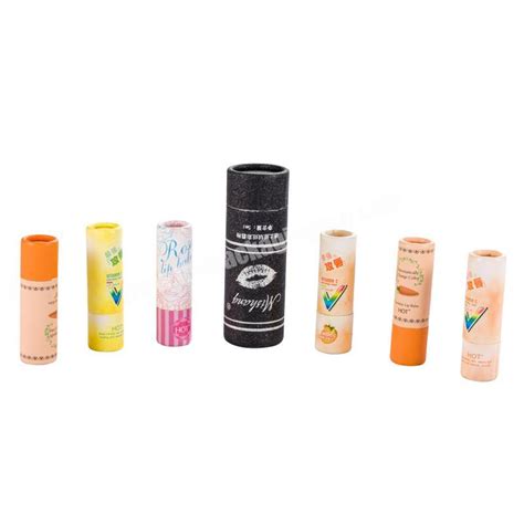 Eco Friendly Cosmetic 15g Cardboard Biodegradable Lip Balm Packaging