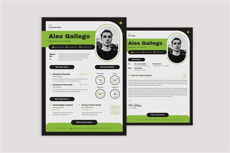 Modern Green CV Resume Template