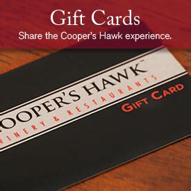 Cooper's Hawk Printable Gift Card