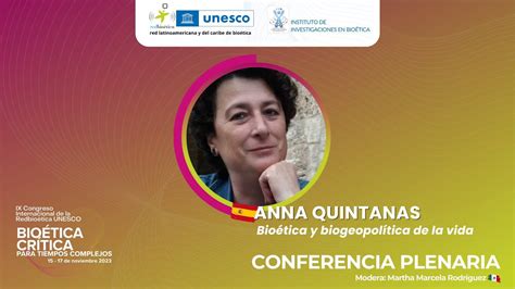 Anna Quintanas Bioética y biogeopolítica de la vida YouTube