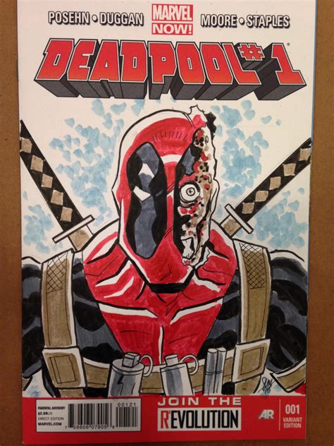 Deadpool Sketch Cover By Calslayton On Deviantart