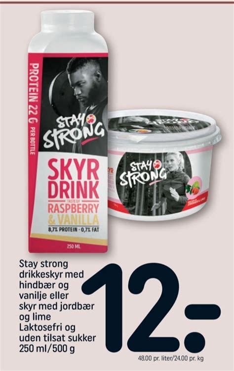 Stay Strong Skyr Strawberry Lime Tilbud Hos Rema