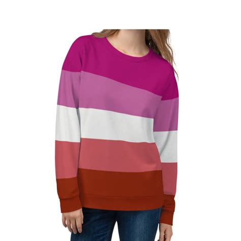 Lesbian Sweatshirt Lesbian Flag Sweater Gay Pride Sweater Etsy