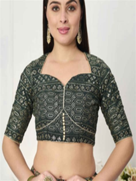 Buy Ethnovog Sequin Embroidered Saree Blouse Saree Blouse For Women