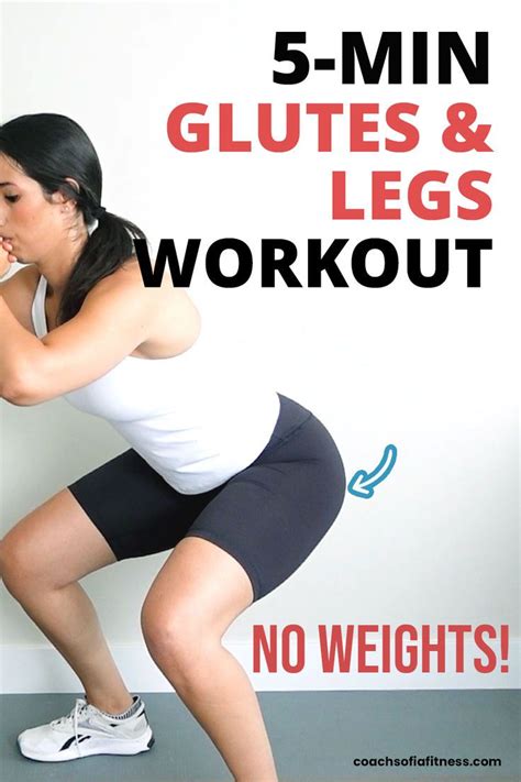 The Best 5 MIN Leg Workout Glutes Quads Hamstrings In 2024