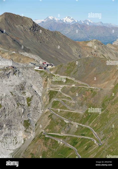 AERIAL VIEW Stelvio Pass Italy S Highest At 2 757 Meters Asl Viewed