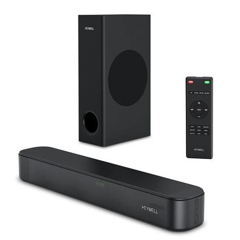 Heymell Ch W Soundbar For Tv Devices With Subwoofer Powerful And