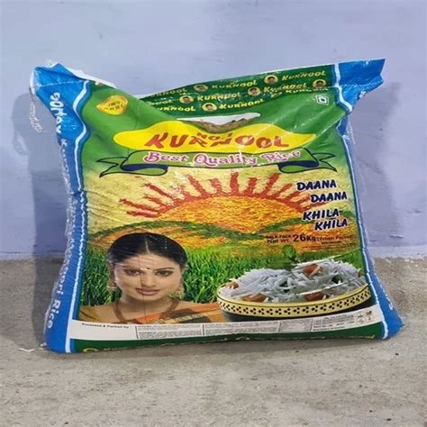 Sortex Kurnool Sona Masoori Rice Packaging Type PP Bag At Rs 1534 Bag