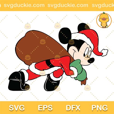 Mickey Santa Claus Svg Mickey Merry Christmas Svg