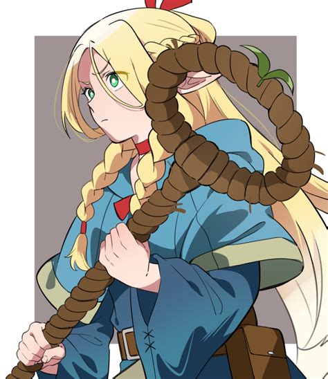 Safebooru 1girl Belt Belt Pouch Blonde Hair Blue Capelet Blue Robe Braid Brown Belt Capelet