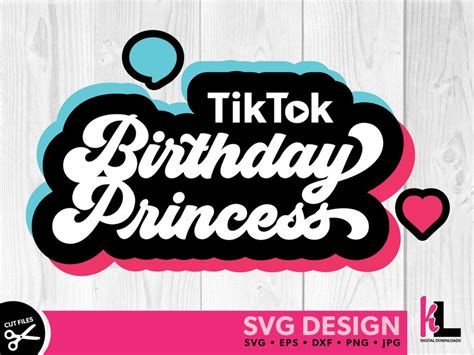 Tik Tok Birthday Svg For Girl Bday Party Shirts Png Birthday Etsy