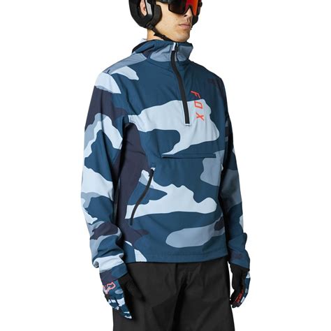 Fox Mtb Jacke Ranger Wind Pullover Blue Camo Maciag Offroad