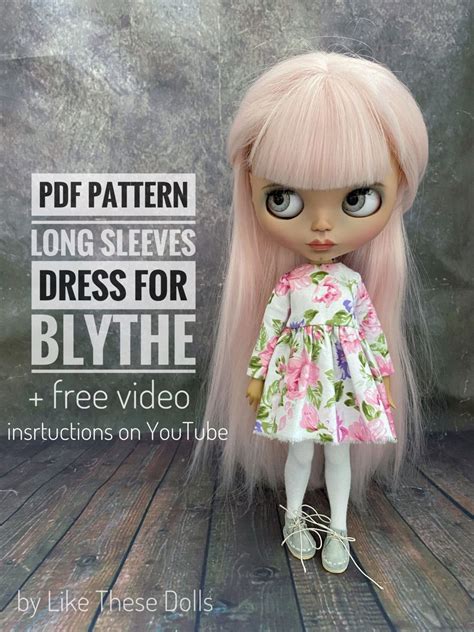 Super Easy Sewing Pattern Dress For Blythe Doll Style Easy Sewing