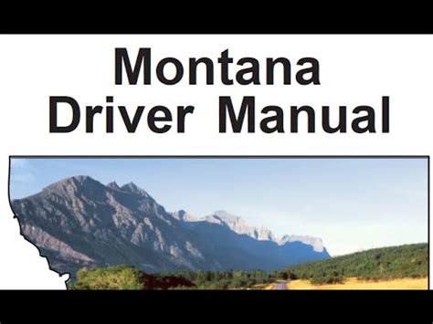 Montana Driver Manual Audio Video Book Rev Hd Bookmarked