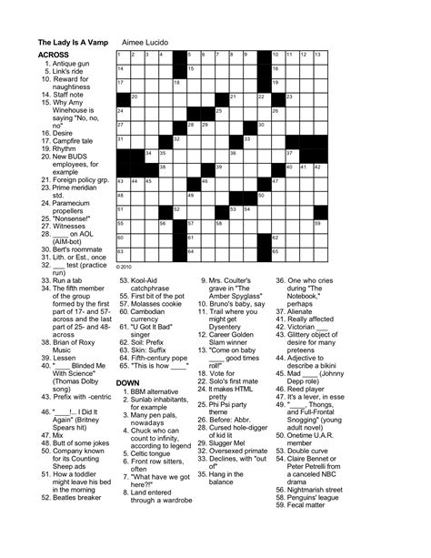 Universal Crossword Puzzle For Today Printable | James Crossword Puzzles