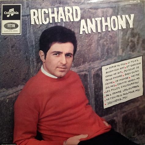 Cotes vinyle Richard Anthony par Richard Anthony (2) | Galette Noire