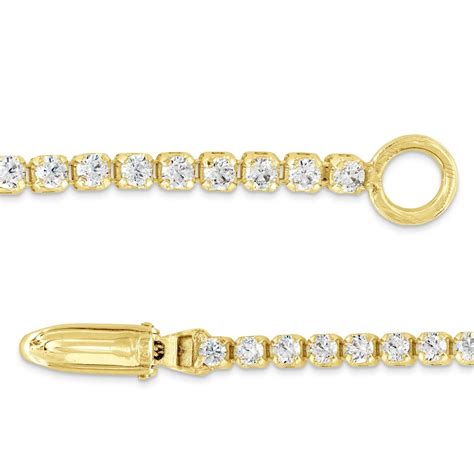 1 Ct T W Certified Lab Created Diamond Tennis Bracelet In 14k Gold F