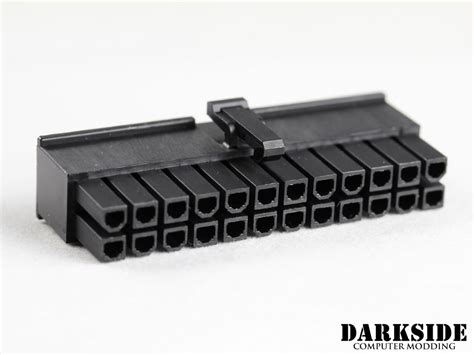 24-Pin ATX Female Power Connector - Black - DazMode