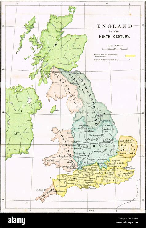 Anglo Saxon England Map