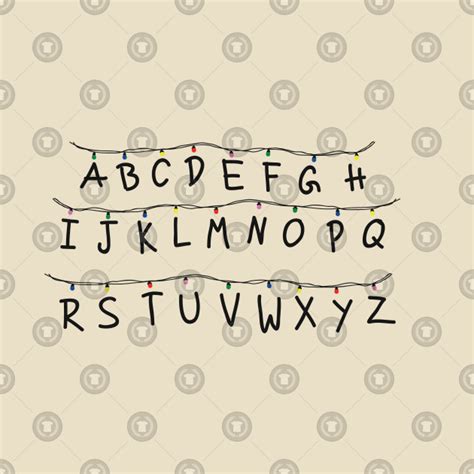 Stranger Things Alphabet Wall Printable