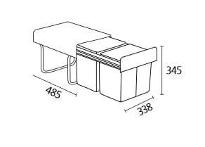 Cubo ecológico Double Master Maison de Luxe