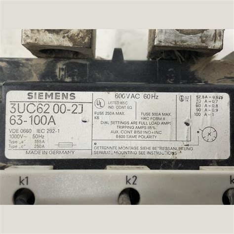 Siemens 100amp Overload Block