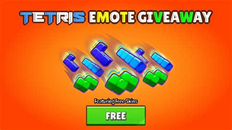 TETRIS EMOTE GIVEAWAY LBD UNLIMITED CODES INW EU Stumble Guys Live BD