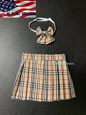 Pleated Plaid Skirt Bow Tie Set For Phicen Hot Toys Jiaou Female Figure Ebay