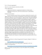 Foro Span Docx Foro El Ensayo Argumentativo Tema Uso