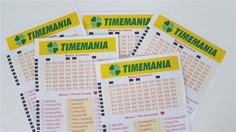 Últimos 20 resultados da Timemania