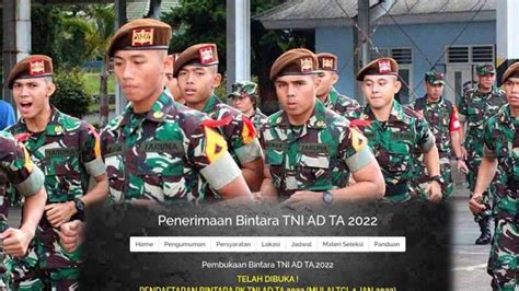 PENDAFTARAN TNI AD 2022 LINTASTUNGKAL