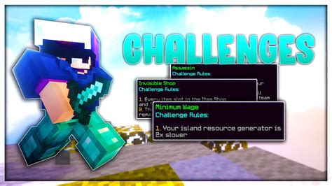 Trying Out The New Bedwars Challenges Hypixel Bedwars Youtube