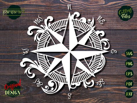 Vintage Compass Vintage Nautical Digital Cut File Digital Image Svg